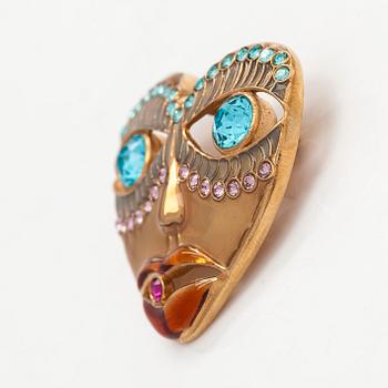 Schiaparelli, brooch, 'Coeur visage', 2017.