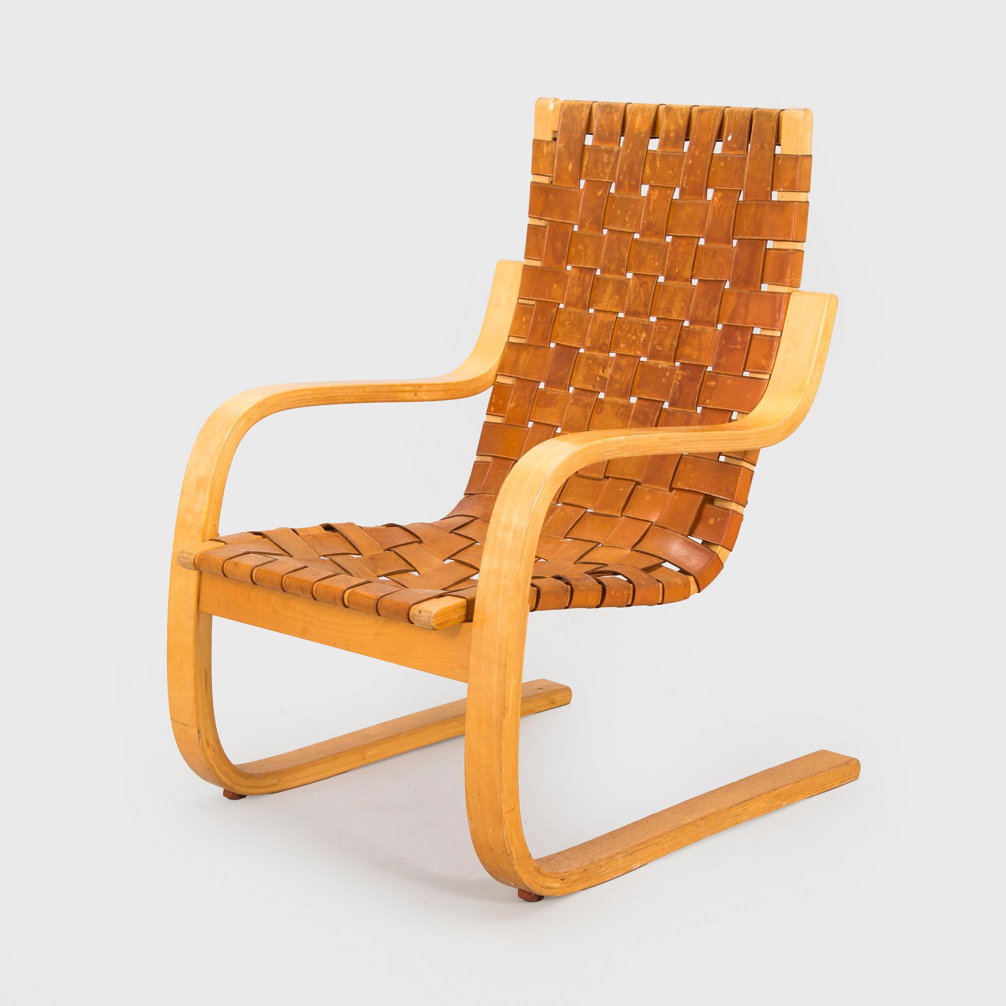 Alvar Aalto, nojatuoli, malli 33 O.Y. Huonekalu- ja Rakennustyötehdas A.B. 1957.