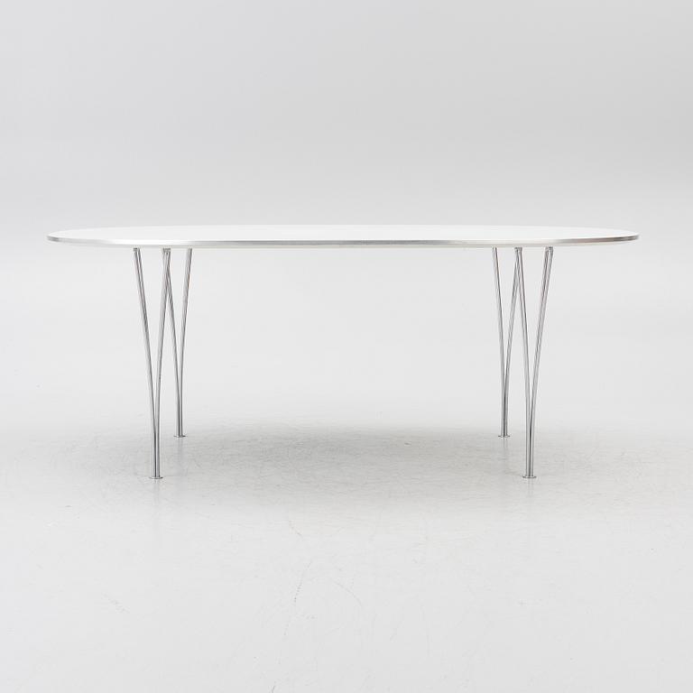 Bruno Mathsson, & Piet Hein, a dining table, 'Superellipse', Fritz Hansen, Denmark, 1996.