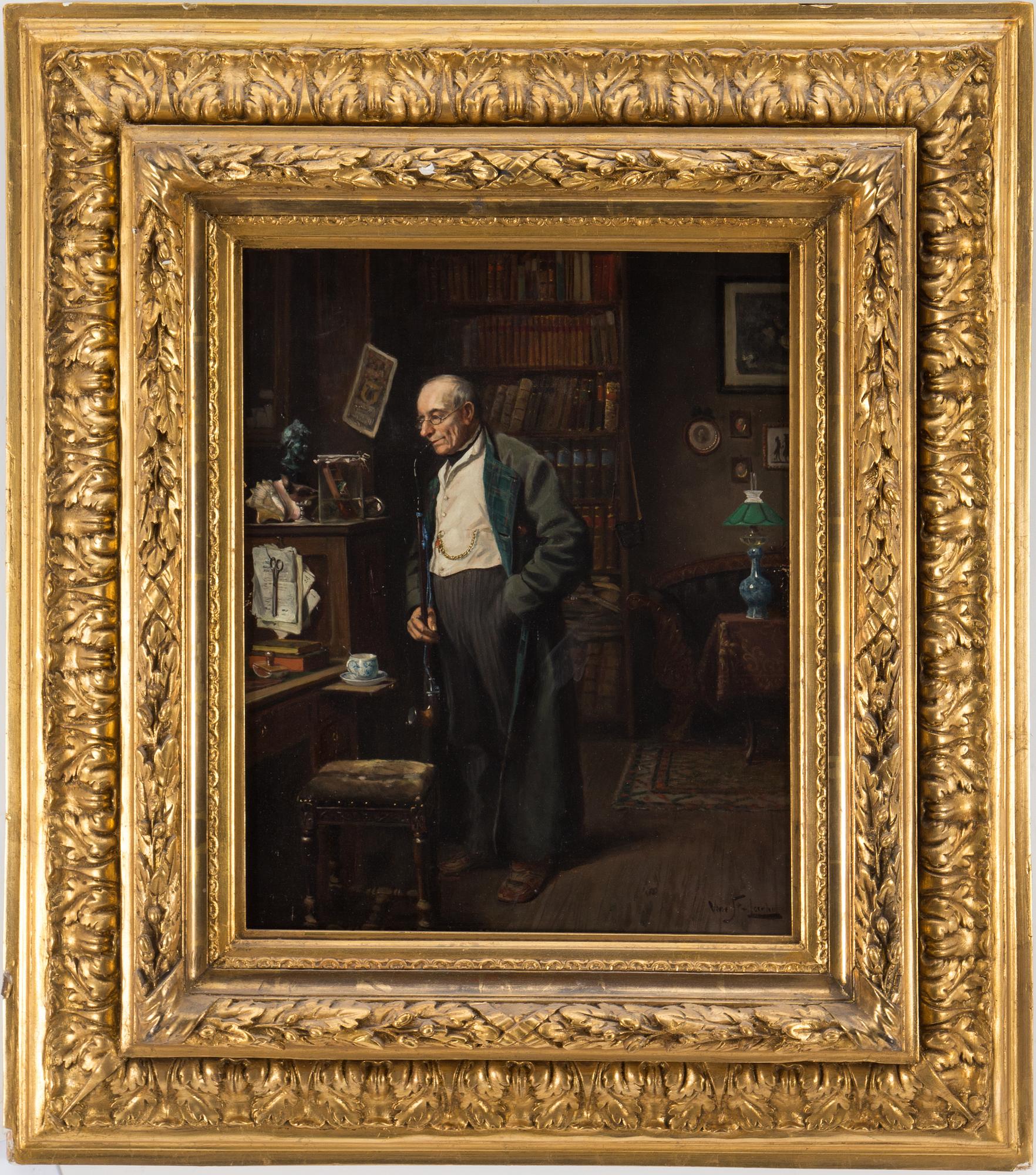 VINCENT STOLTENBERG-LERCHE, panel, signed Vinc. St-Lerche.