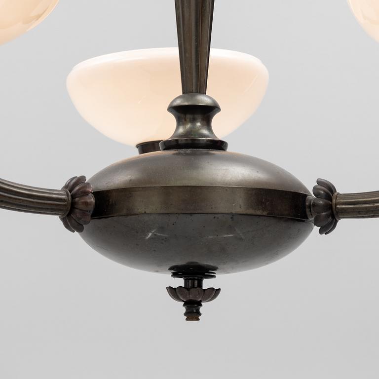 Harald Notini, ceiling lamp, model "6353", Arvid Böhlmark's Lampfabrik, 1920s/30s.