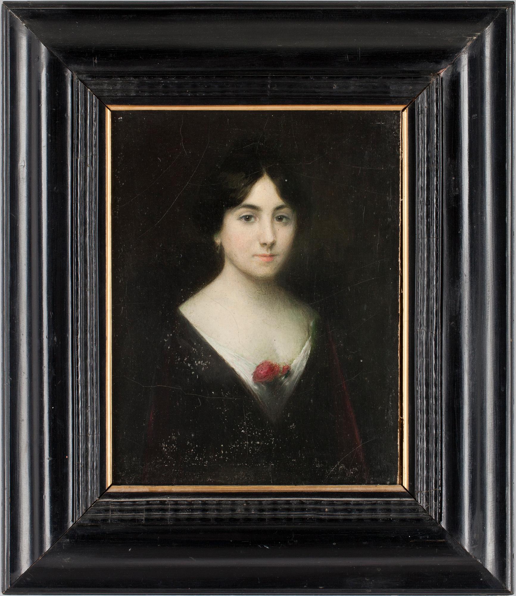 OKÄND KONSTNÄR 1800-TAL, olja på pannå, ej sign.