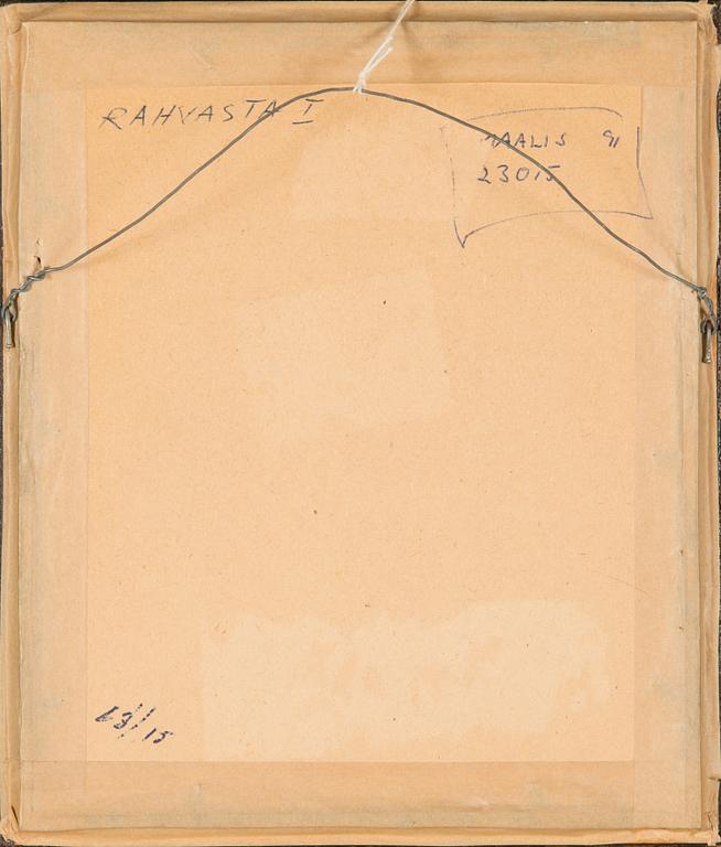 Olavi Vaarula, blandteknik på papper, signerad och daterad 1972.