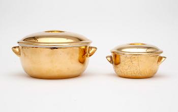 UNDERLÄGGSTALLRIKAR, KAROTTER och KAFFEKOPPAR, 35 delar, porslin, Royal Worcester, Suisse Langenthal samt Crown Devon.