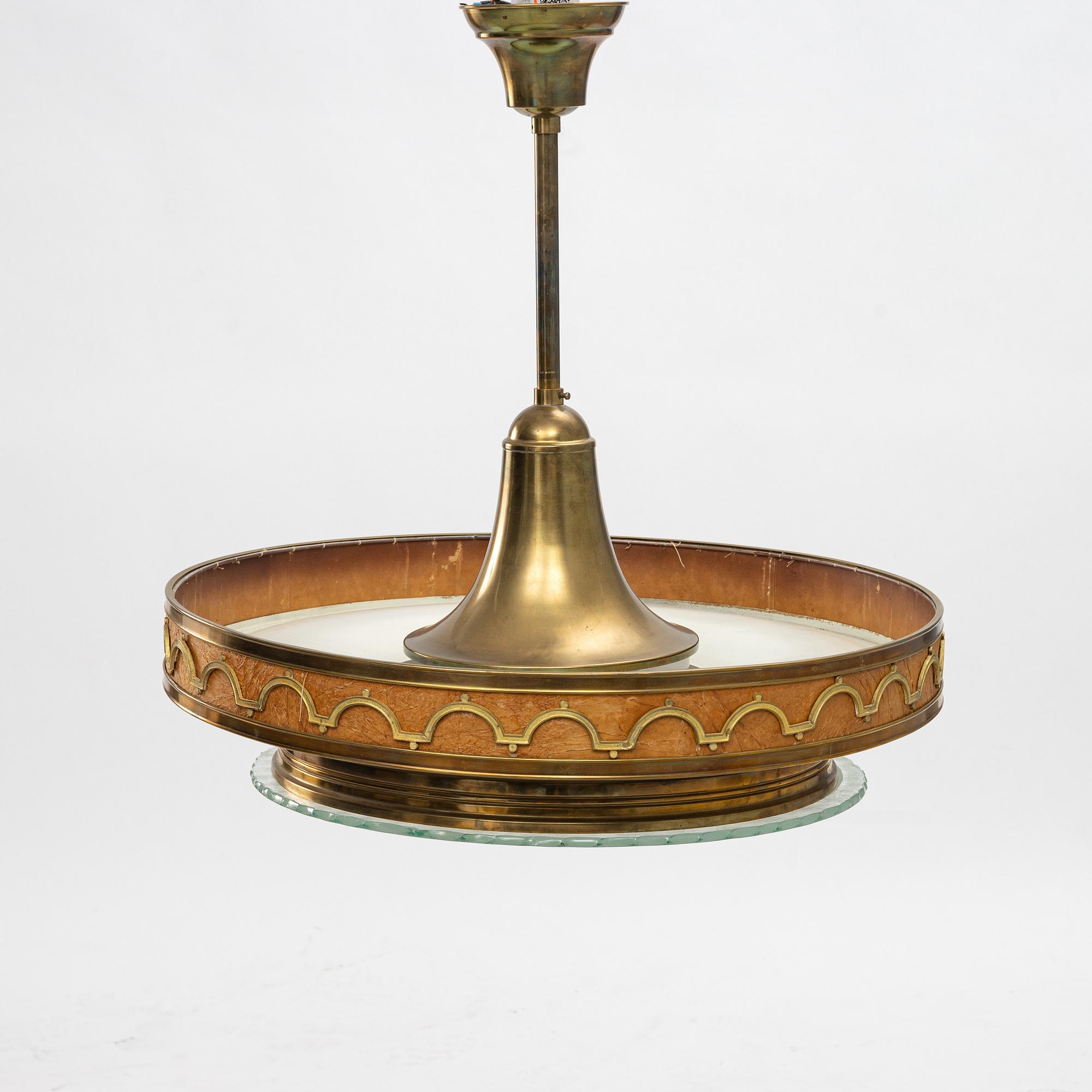 Taklampa, Einar Bäckströms Metallvarufabrik, Swedish Grace, 1920-30-tal.