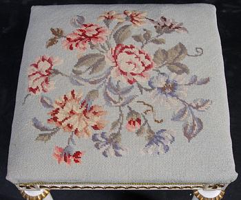 TABURETT, gustaviansk stil, tidigt 1900-tal.