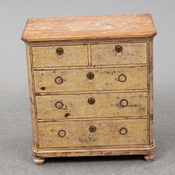 A second half of the 19th century chest of drawers.