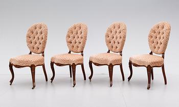 STOLAR, 4 st, nyrokoko, 1800-talets slut.