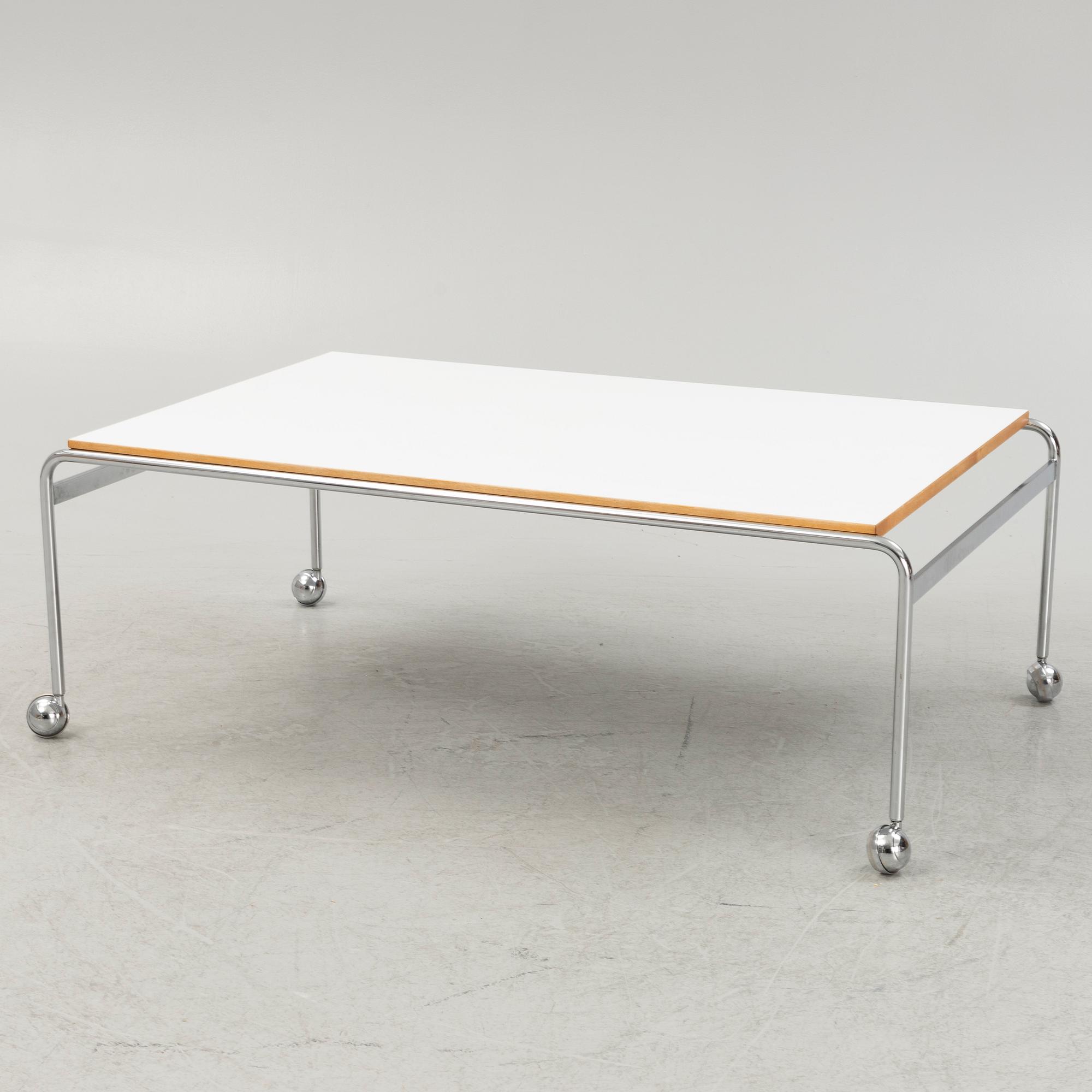 Bruno Mathsson, a 'Karin' coffee table, Bruno Mathsson International, Värnamo, Sweden.