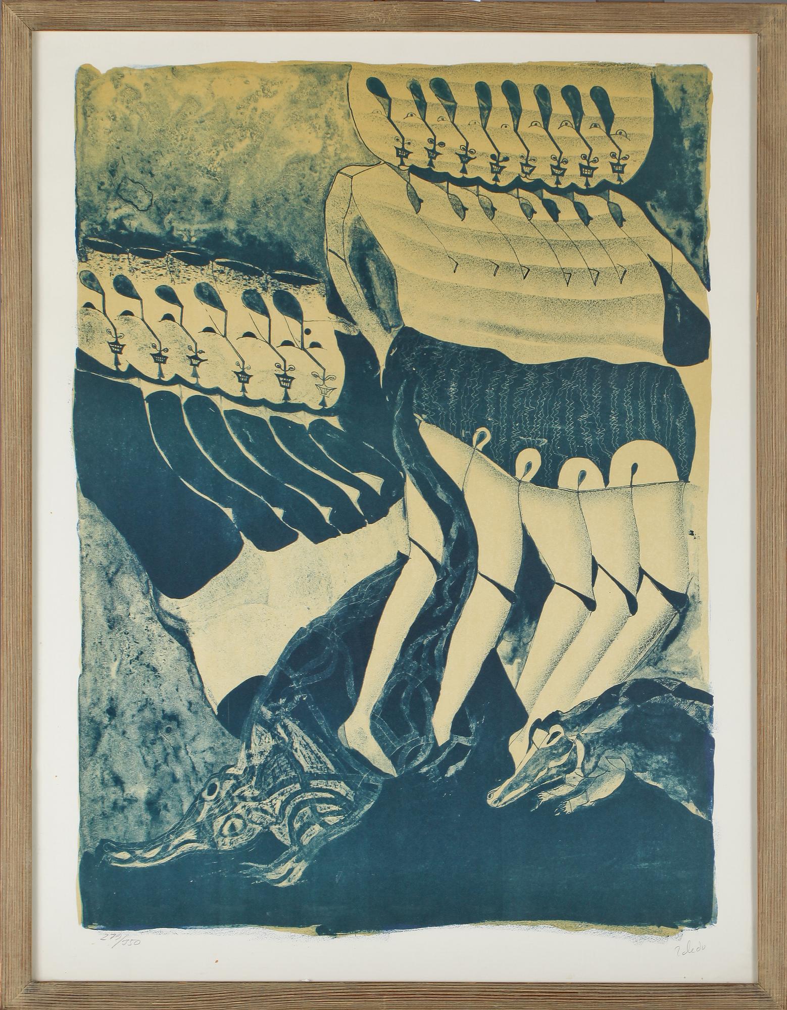 FRANCISCO TOLEDO, färglitografi, signerad och numrerad 279/350.