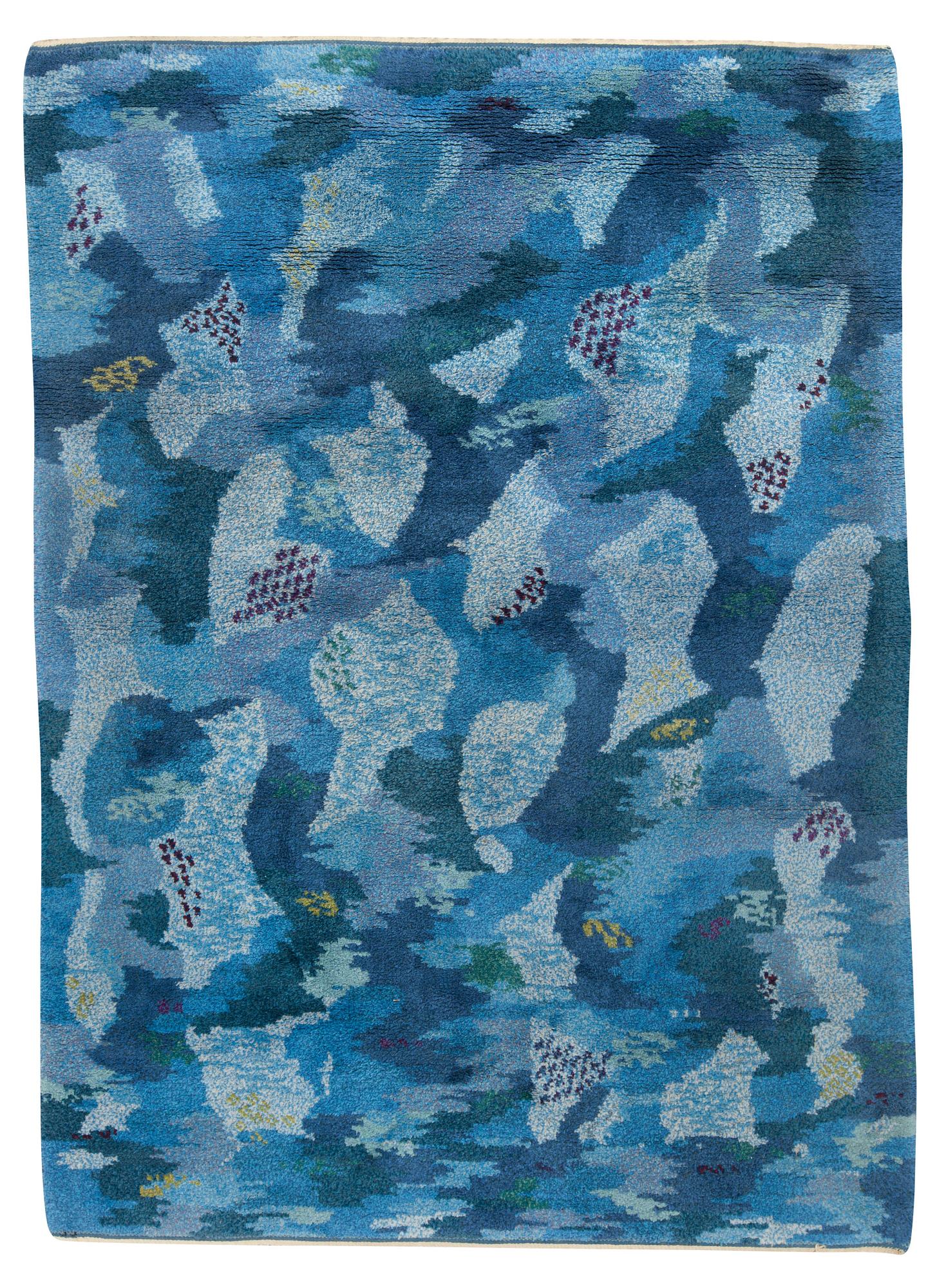 Judith Johansson, MATTA. "Vågspel". Flossa. 253 x 183,5 cm. Signerad JJ.