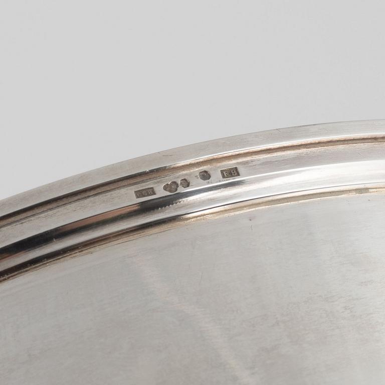 CG Råström, soufflé dish, silver, Stockholm 1932.