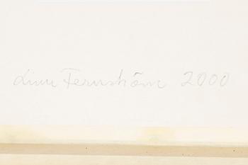 Linn Fernström, oljepastell, signerad och daterad 2000 a tergo.