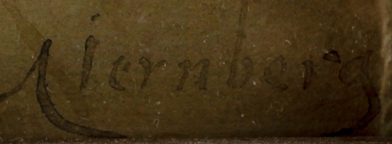 AUGUST JERNBERG, akvarell på papper, sign.