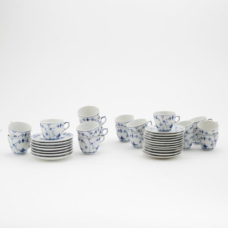 A 60-piece 'Musselmalet' porcelain coffee service, Royal Copenhagen, Denmark.