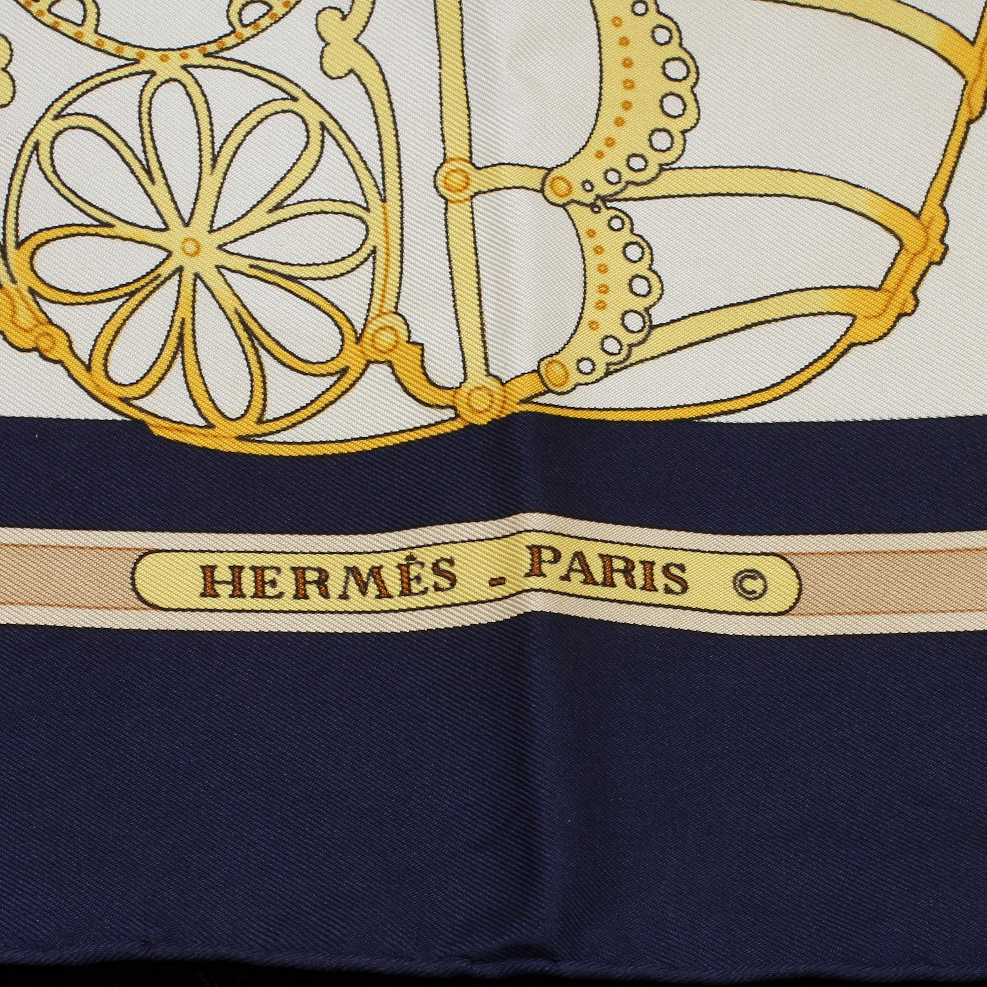 SCARF, siden, "Les Muserolles", Christiane Vauzelles, Hermes, Paris, 1900-talets fjärde kvartal.