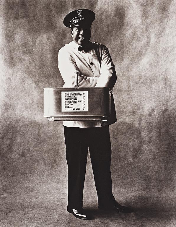 Irving Penn, "Train Coach Waiter, New York 1951”.