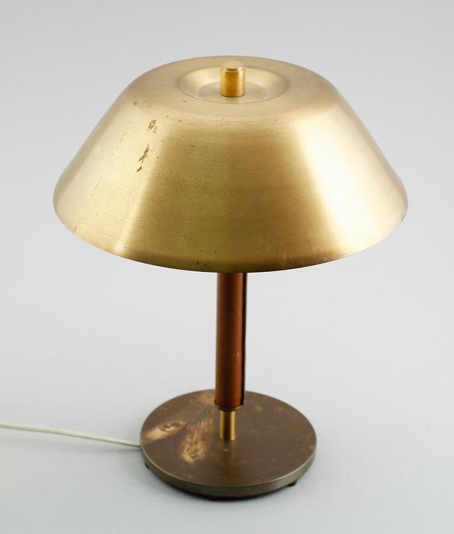 BORDSLAMPA, mässing, 1900-talets mitt.