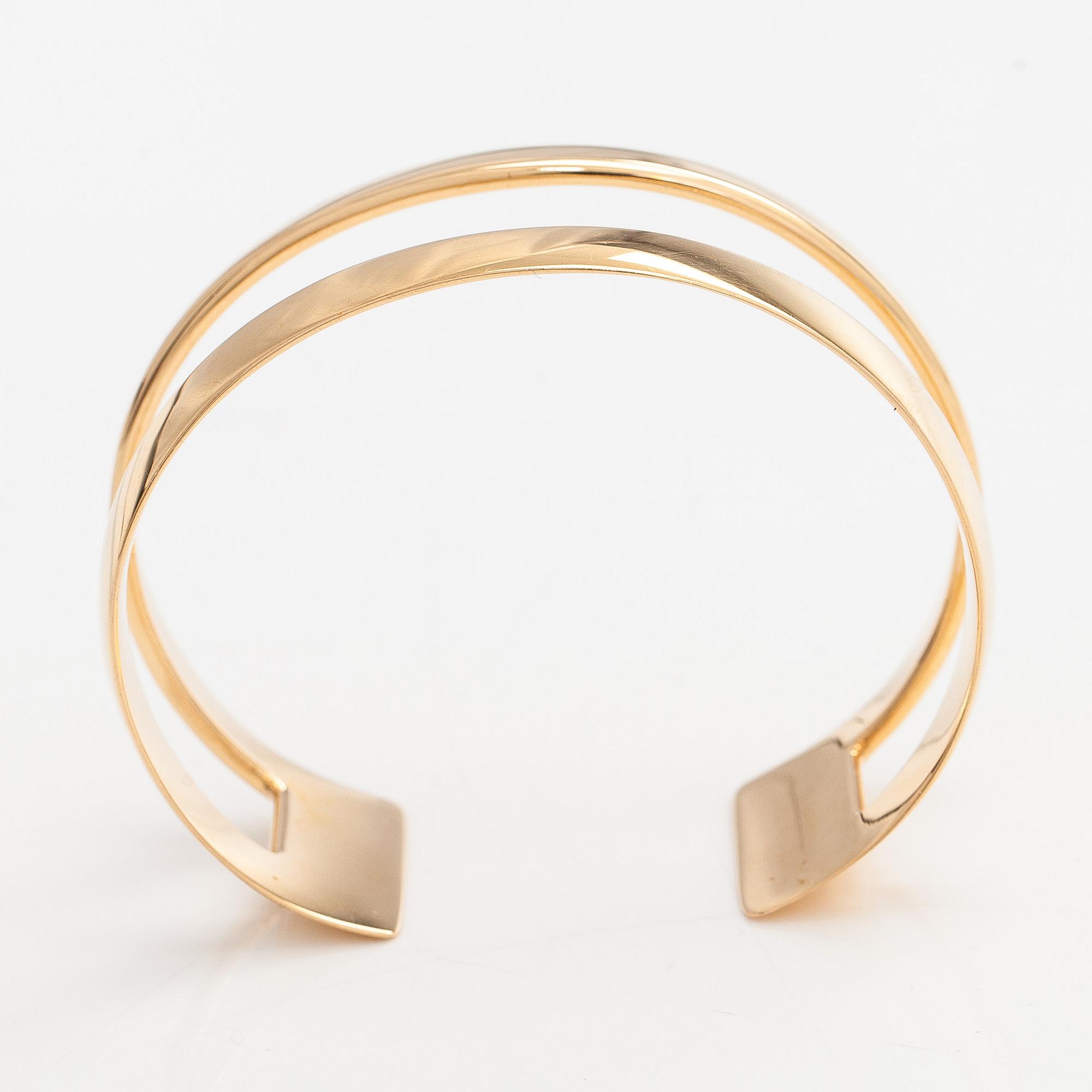Hans Hansen, bangle, 14K gold, Denmark.