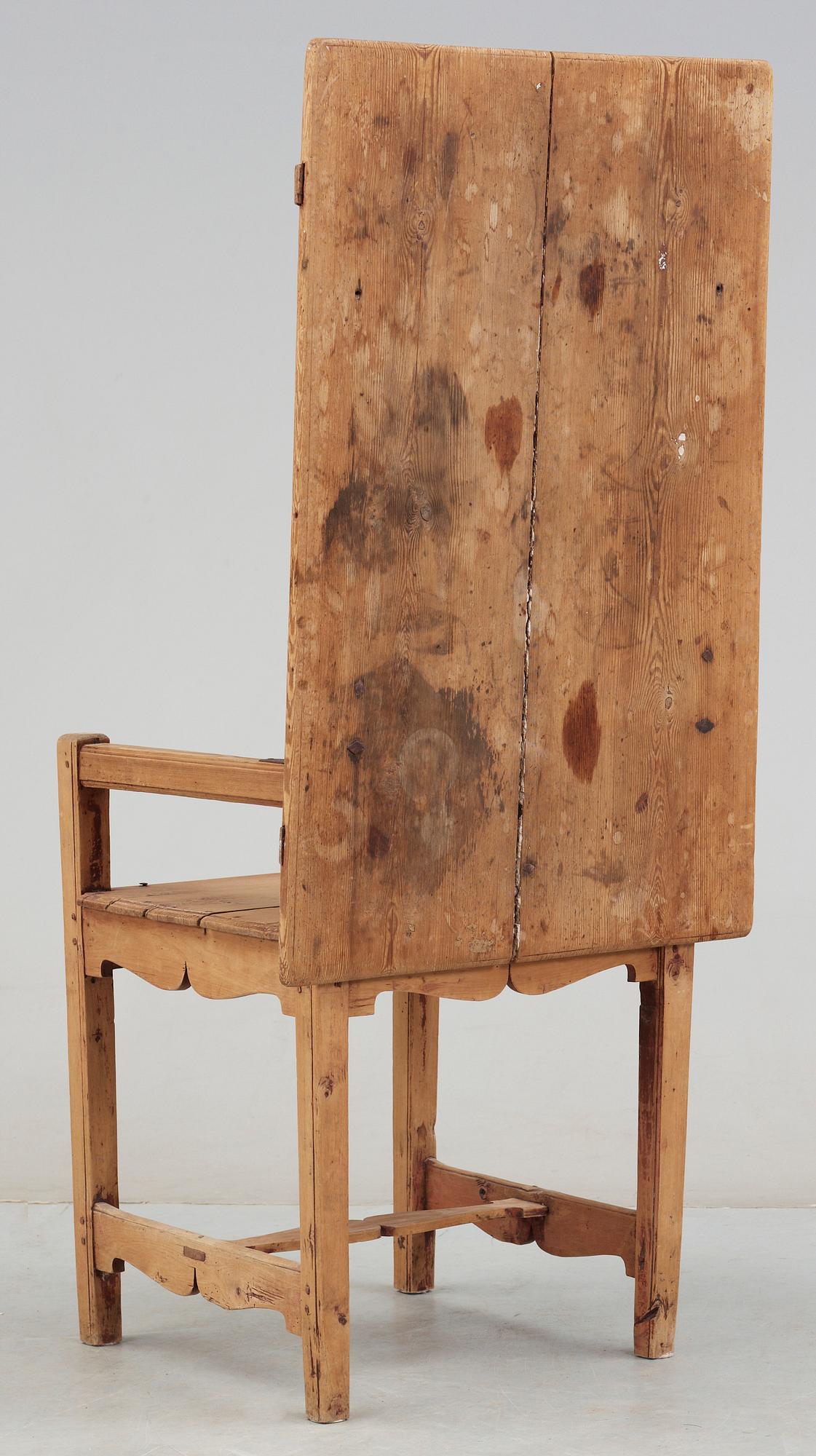 BORDSSTOL, allmoge, 1800-tal.