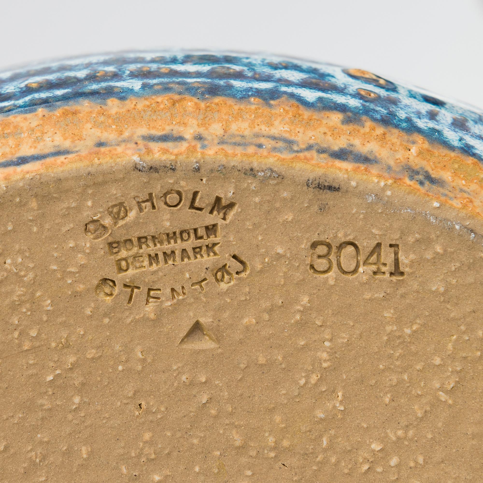 Einar Johansen Söholm, bordslampor, ett par, stengods, Danmark, 1900-talets senare del.