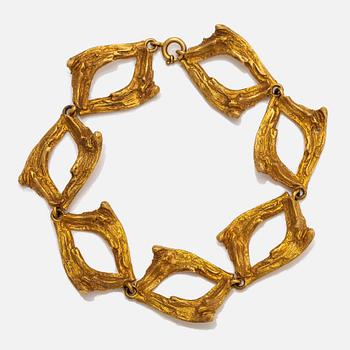 Helky Juvonen, A 14K gold bracelet. Westerback, Helsinki 1976.