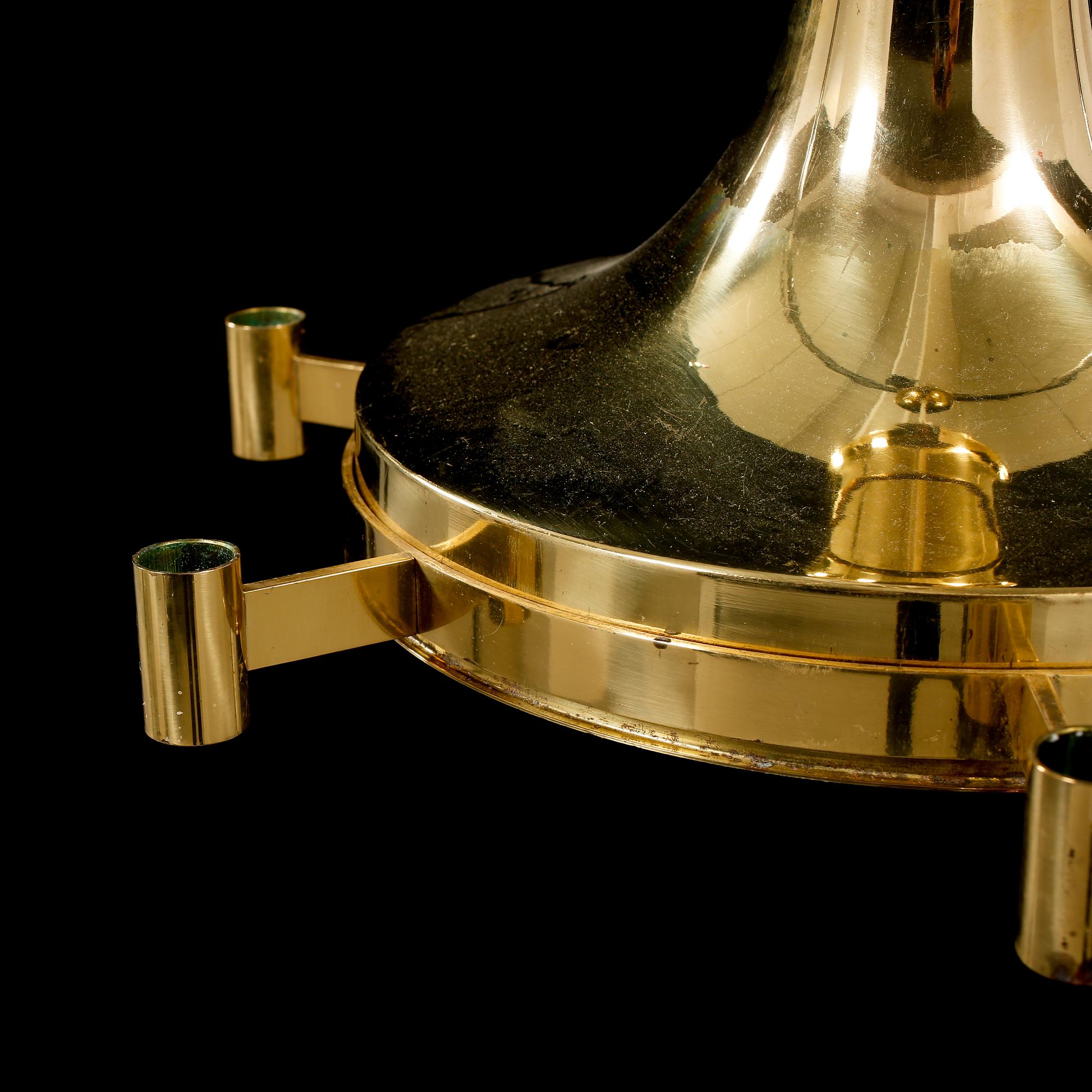 TAKLAMPA, Fagerhults Belysning, 1900-talets andra hälft. Höjd ca 28 cm.