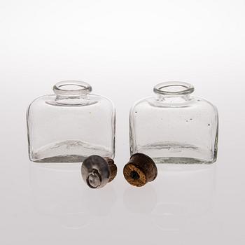 THÈSKRIN silver och mahogny, silverbeslag Petter Wikström, Härnösand 1811.