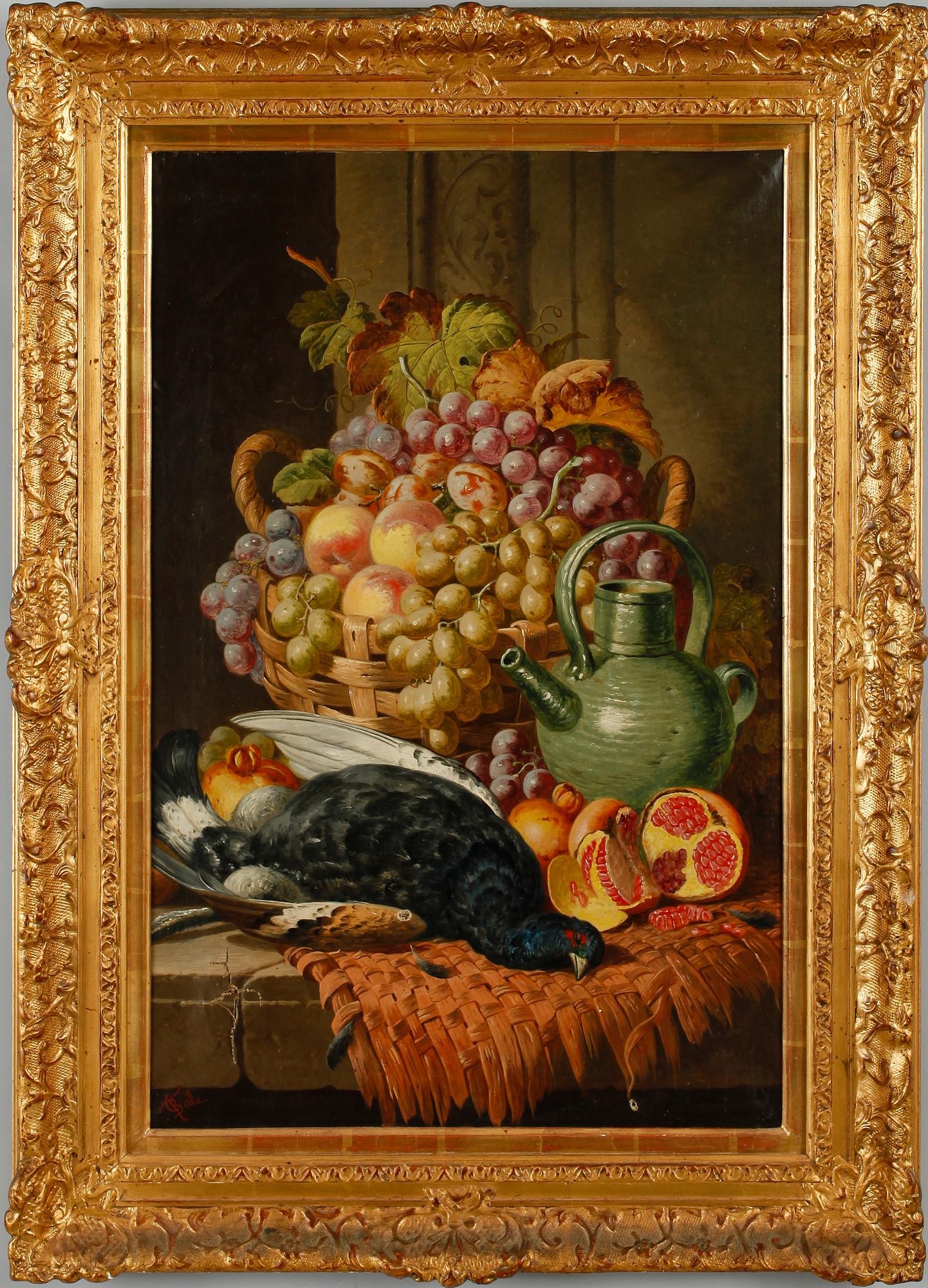 CHARLES THOMAS BALE, olja på duk, sign, 1800-tal.