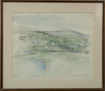 AIMO KANERVA, akvarell, sign. och dat. -64.