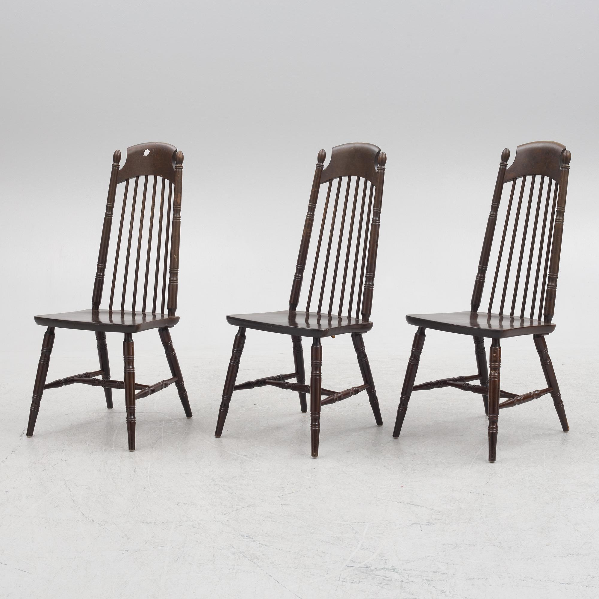 Three Chairs, model Nesto A10, Nesto, Nässjö Stolfabrik.