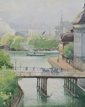 Anna Palm de Rosa, Vy mot Riddarhuset.