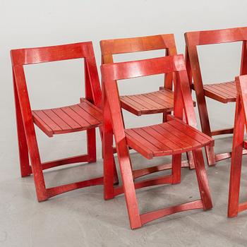 Seven second half of the 20th century collapsible chairs.