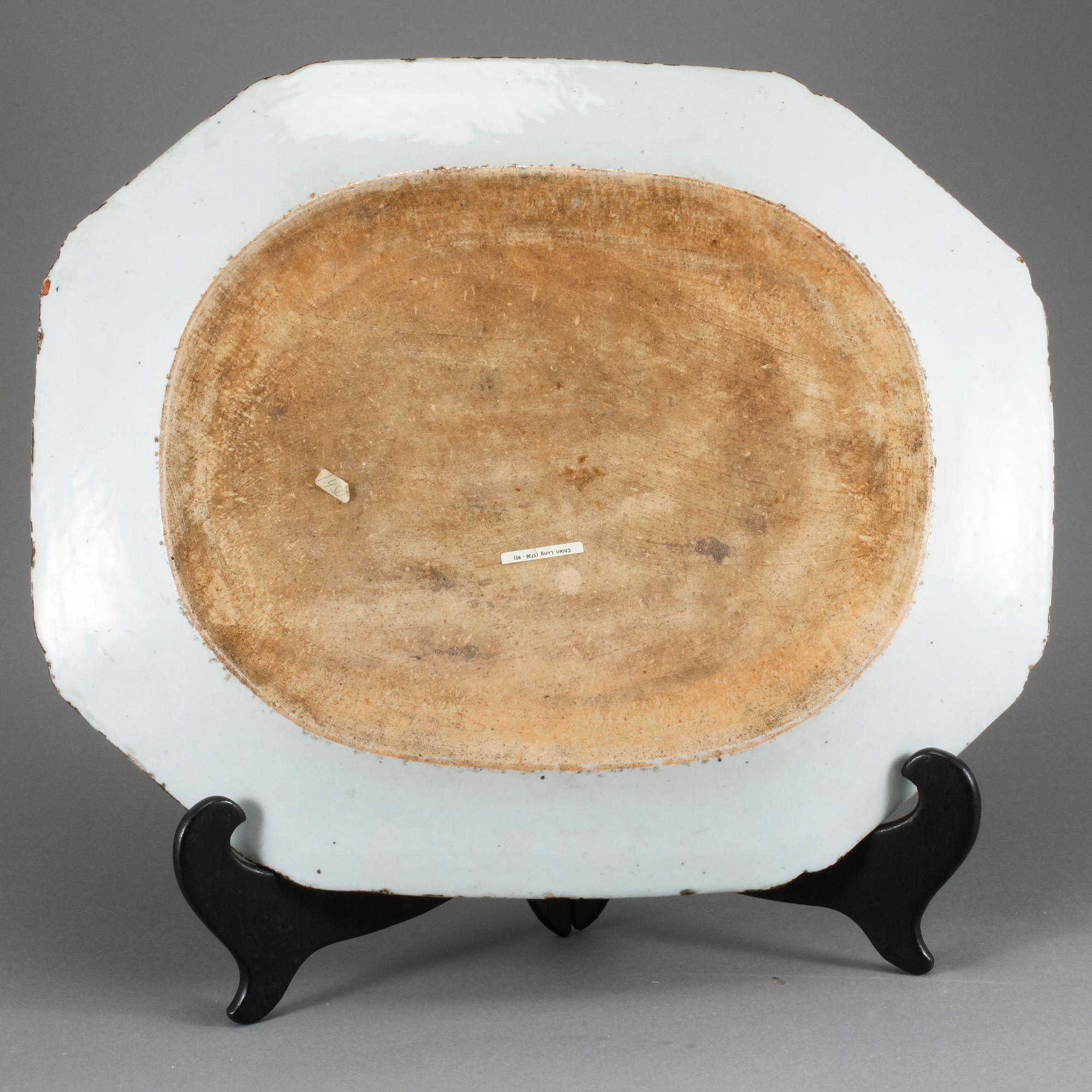 STEKFAT, porslin, Kina, 1700-tal.