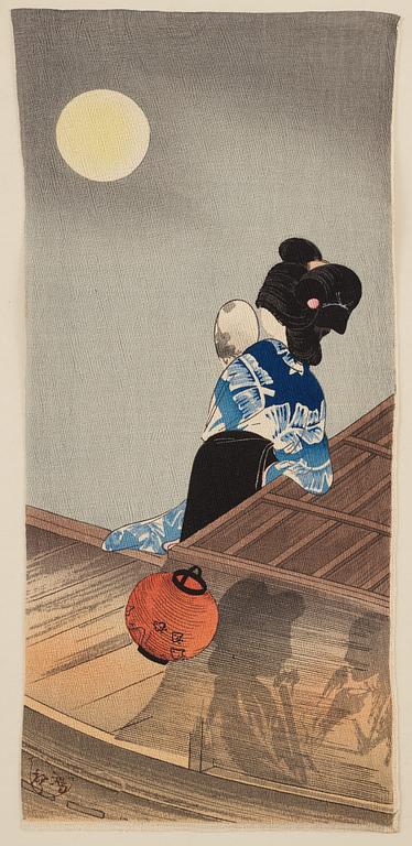 A group of 23 Japanese creped prints, Japan, 20th Century.