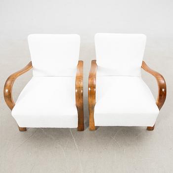 Fåtöljer, ett par, Art Deco, 1900-talets första hälft.