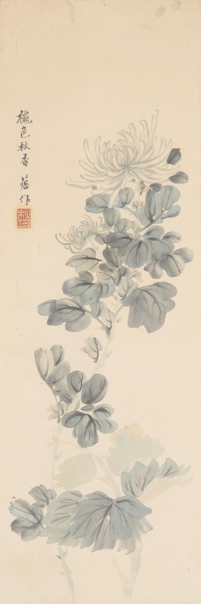 Two Chinese scroll paintings by unidentified artist, ink and colour on paper, 20th Century.