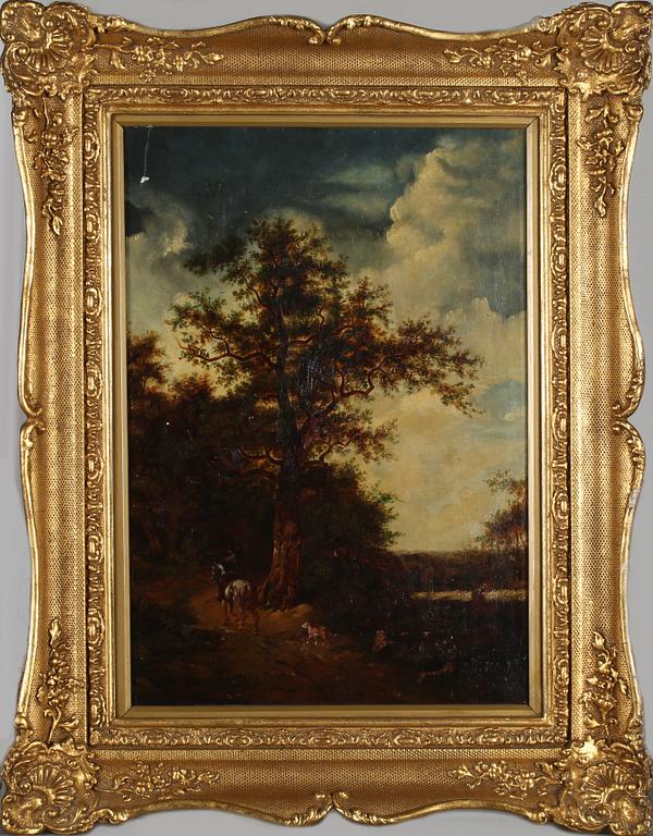 OKÄND KONSTNÄR, olja på duk, 1800-tal.