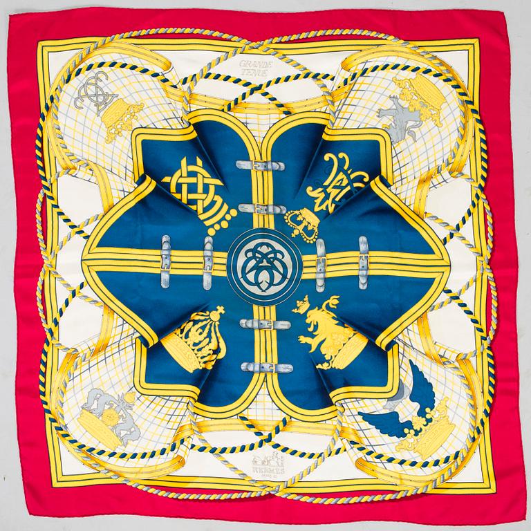 Hermès, a 'Grande Tenue' silk scarf.