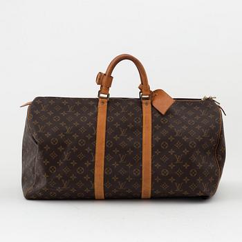 Louis Vuitton, a 'Keepall 55'' wekendbag.