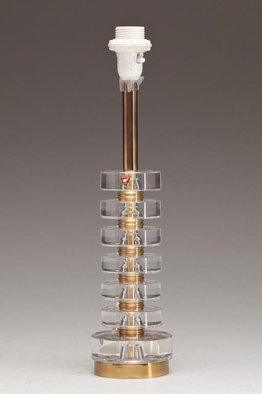 BORDSLAMPA, glas. Design Carl Fagerlund, Orrefors.
