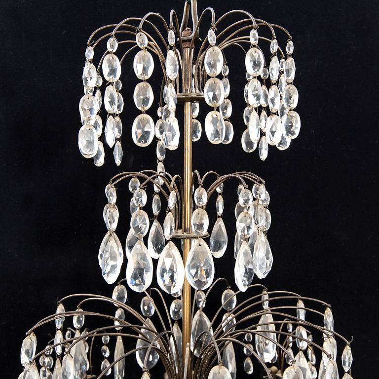 Chandelier, Haga model, 1800-1900s.