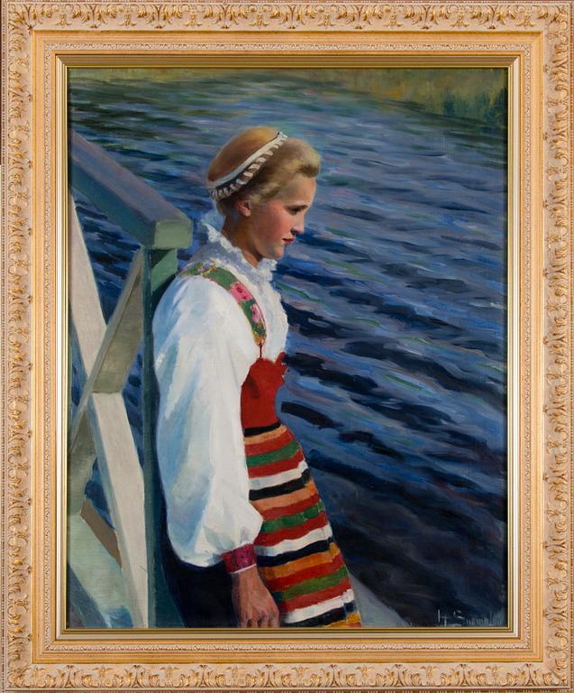HANNA SUOMALAINEN, TYTTÖ KANSALLISPUVUSSA.