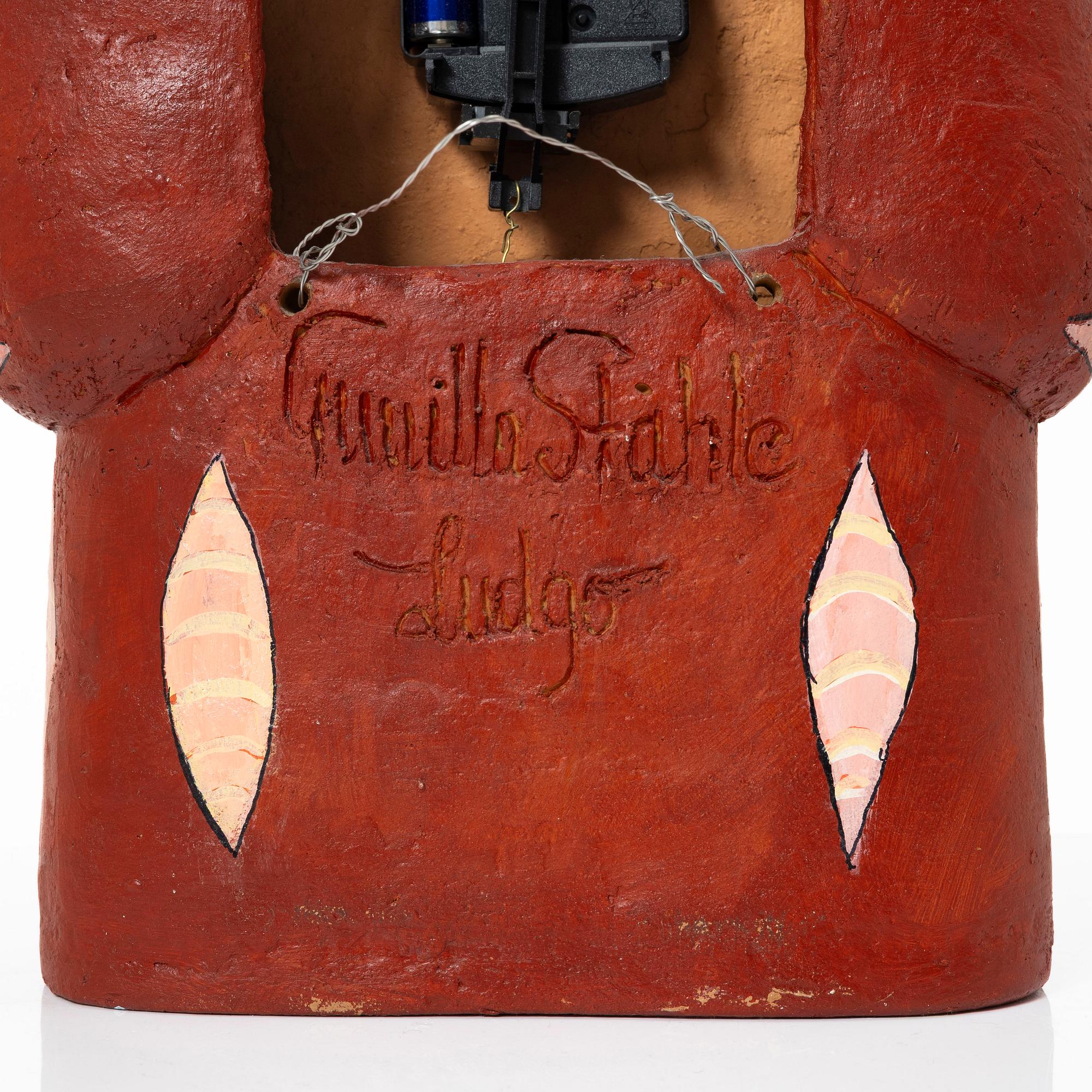 Gunilla Ståhle, a wall clock, own studio, Nyköping.