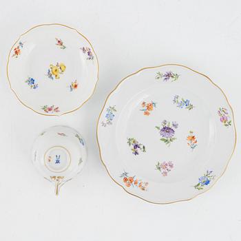 A 27-piece porcelain Mocca set, Meissen, Germany.