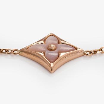 Louis Vuitton, rannekoru, "Color Blossom BB Star", 18K ruusukultaa, vaaleanpunaista helmiäistä ja briljanttihiottu timantti.