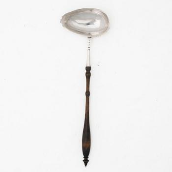 A Swedish silver soup ladle, mark of Georg Niclas Hallberg, Visby, active 1831-1862.