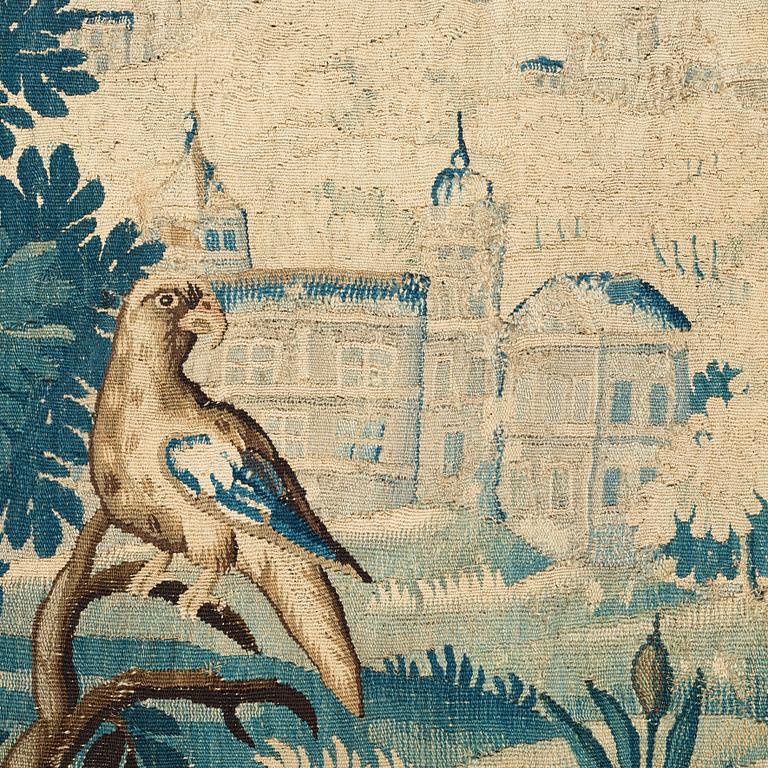 TAPESTRY. Tapestry weave. "Verdure". 190 x  235 cm. Flanders around 1700.