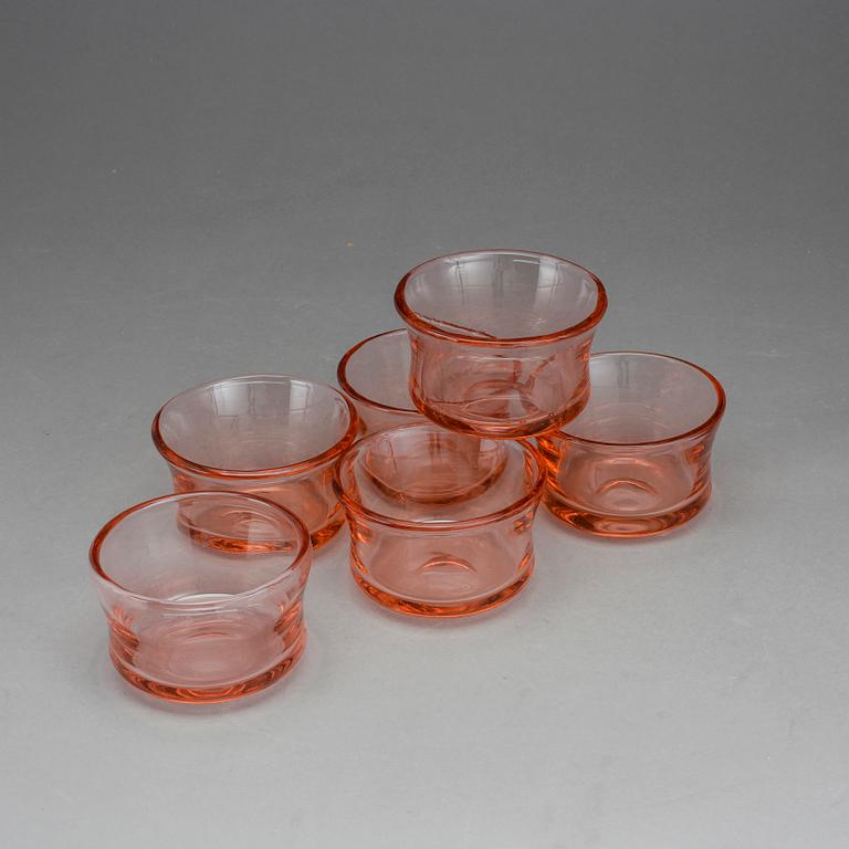 GLAS, 6 st, Erik Höglund, signerade och daterade 1992.