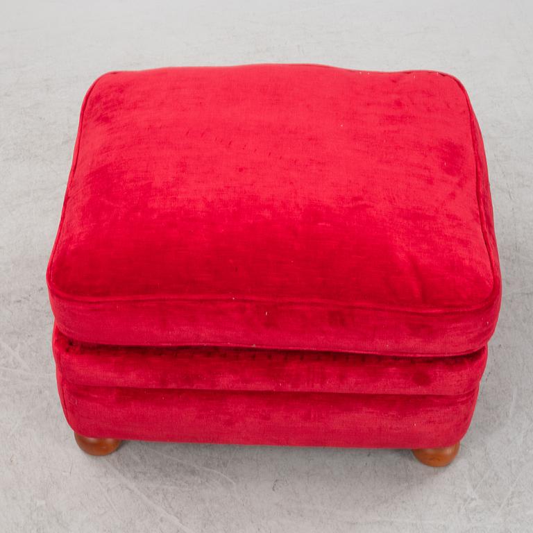 Josef Frank, a model 336 ottoman, Firma Svenskt Tenn, Sweden.